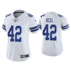 Women's Dallas Cowboys #42 Vapor Limited Keanu Neal White Jersey