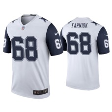 Men's Dallas Cowboys #68 Color Rush Legend Matt Farniok White Jersey