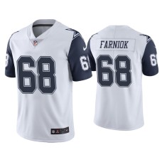 Men's Dallas Cowboys #68 Color Rush Limited Matt Farniok White Jersey