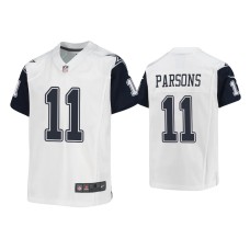 Youth Dallas Cowboys #11 Micah Parsons White Alternate Game Jersey