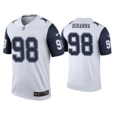 Men's Dallas Cowboys #98 Color Rush Legend Quinton Bohanna White Jersey