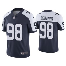 Men's Dallas Cowboys #98 Quinton Bohanna Vapor Limited Navy Jersey