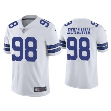 Men's Dallas Cowboys #98 Quinton Bohanna Vapor Limited White Jersey