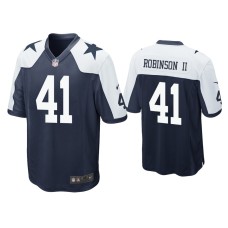 Men's Dallas Cowboys #41 Reggie Robinson II Navy Alternate Game Jersey