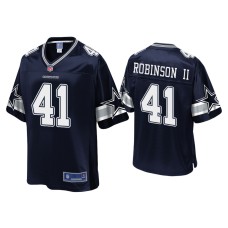 Men's Dallas Cowboys #41 Reggie Robinson II Navy Pro Line Jersey