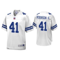 Men's Dallas Cowboys #41 Reggie Robinson II White Pro Line Jersey