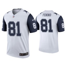 Men's Dallas Cowboys #81 Color Rush Legend Simi Fehoko White Jersey