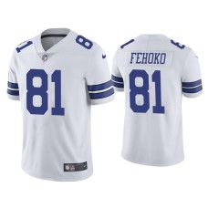 Men's Dallas Cowboys #81 Simi Fehoko Vapor Limited White Jersey