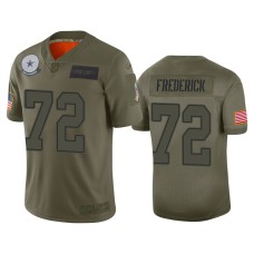 Men's Dallas Cowboys #72 Travis Frederick Camo 2019 Salute to Service Limited Jersey