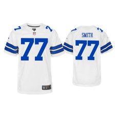 Youth Dallas Cowboys #77 Tyron Smith White Game Jersey