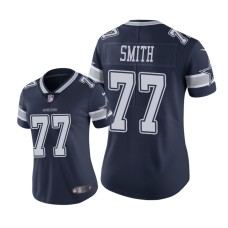 Women's Dallas Cowboys #77 Navy Tyron Smith Nike Game Jersey