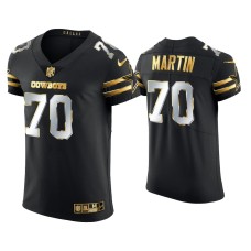 Men's Dallas Cowboys #70 Zack Martin Black Golden Edition Elite Jersey