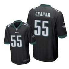 Men's Philadelphia Eagles #55 Black Brandon Graham Nike Game Jersey