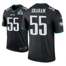 Men's Philadelphia Eagles #55 Brandon Graham Black Nike legend color rush Jersey