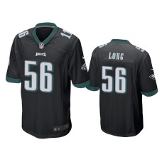 Men's Philadelphia Eagles #56 Black Chris Long Nike Game Jersey