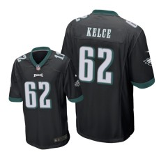 Men's Philadelphia Eagles #62 Black Jason Kelce Nike Game Jersey