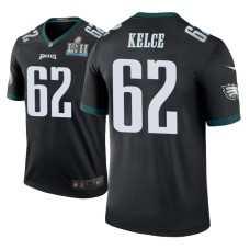 Men's Philadelphia Eagles #62 Jason Kelce Black Nike legend color rush Jersey