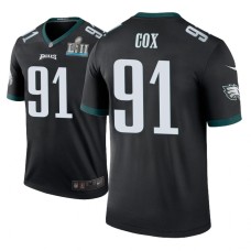 Men's Philadelphia Eagles #91 Fletcher Cox Black Nike legend color rush Jersey