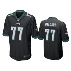 Men's Philadelphia Eagles #77 Andre Dillard Black NFL Draft Game Jersey