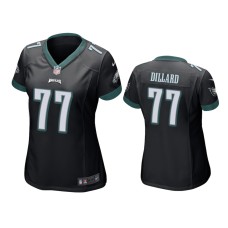 Men's Philadelphia Eagles #77 Andre Dillard Black NFL Draft Game Jersey