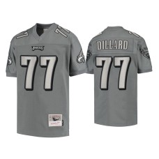 Men's Philadelphia Eagles #77 Andre Dillard Charcoal 2004 Metal Replica Jersey