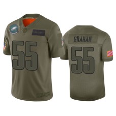 Men's Philadelphia Eagles #55 Brandon Graham Camo 2019 Salute to Service Limited Jersey