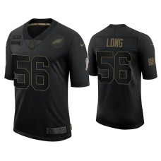 Men's Philadelphia Eagles #56 Chris Long Black 2020 Salute to Service Limited Jersey