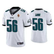 Men's Philadelphia Eagles #56 Chris Long White Walter Payton Man of the Year Award Patch Vapor Limited Jersey