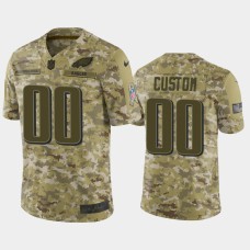 Men's Philadelphia Eagles #00 Custom Nike Salute to Service Limited Jersey - Camo