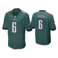 Men's Philadelphia Eagles #6 DeVonta Smith Green 2021 NFL Draft Game Jersey