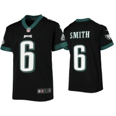 Youth Philadelphia Eagles #6 DeVonta Smith Black Game Jersey