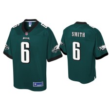 Men's Philadelphia Eagles #6 DeVonta Smith Green Pro Line Jersey