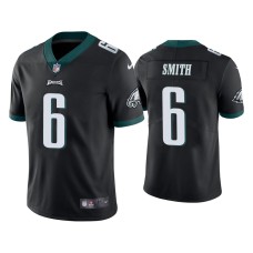 Men's Philadelphia Eagles #6 DeVonta Smith Black 2021 NFL Draft Vapor Limited Jersey