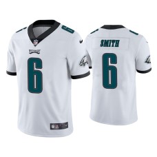 Men's Philadelphia Eagles #6 DeVonta Smith White 2021 NFL Draft Vapor Limited Jersey