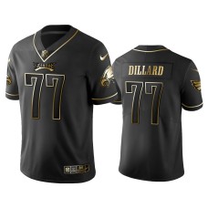 Men's Philadelphia Eagles #77 2019 Golden Edition Vapor Limited Andre Dillard Black Jersey