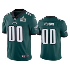 Men's Philadelphia Eagles #00 Nike Custom Men's Green Color Rush Limited Jersey