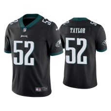 Men's Philadelphia Eagles #52 Davion Taylor Vapor Limited Black Jersey