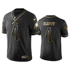 Men's Philadelphia Eagles #4 2019 Golden Edition Vapor Untouchable Limited Jake Elliott Black Jersey's