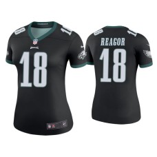 Women's Philadelphia Eagles #18 Color Rush Legend Jalen Reagor Black Jersey