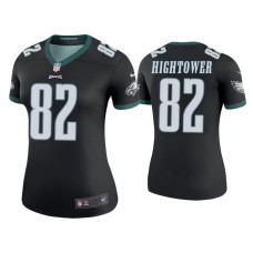 Women's Philadelphia Eagles #82 Color Rush Legend John Hightower Black Jersey