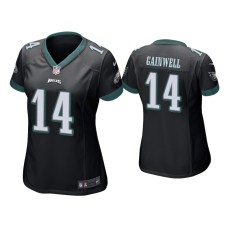 Women's Philadelphia Eagles #14 Kenneth Gainwell Black Game Jersey