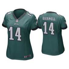 Women's Philadelphia Eagles #14 Kenneth Gainwell Green Game Jersey