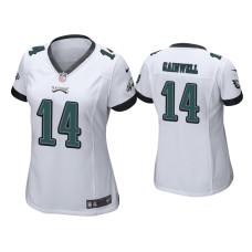 Women's Philadelphia Eagles #14 Kenneth Gainwell White Game Jersey