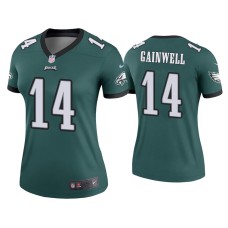 Women's Philadelphia Eagles #14 Kenneth Gainwell Green Legend Jersey