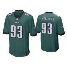 Men's Philadelphia Eagles #93 Milton Williams Green Game Jersey