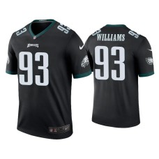 Men's Philadelphia Eagles #93 Milton Williams Black Legend Jersey