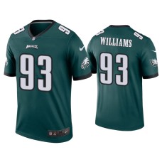 Men's Philadelphia Eagles #93 Milton Williams Green Legend Jersey