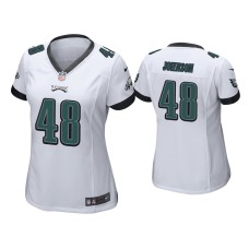 Women's Philadelphia Eagles #48 Patrick Johnson White Game Jersey