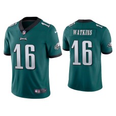 Men's Philadelphia Eagles #16 Quez Watkins Vapor Limited Green Jersey