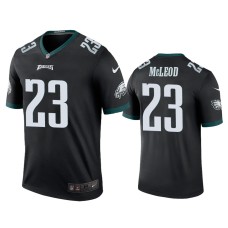 Men's Philadelphia Eagles #23 Color Rush Legend Rodney McLeod Black Jersey